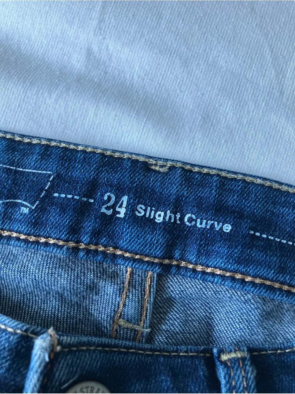 LEVIS Modern Rise Slight Curve Dark Wash Distressed Dark Wash Size 24